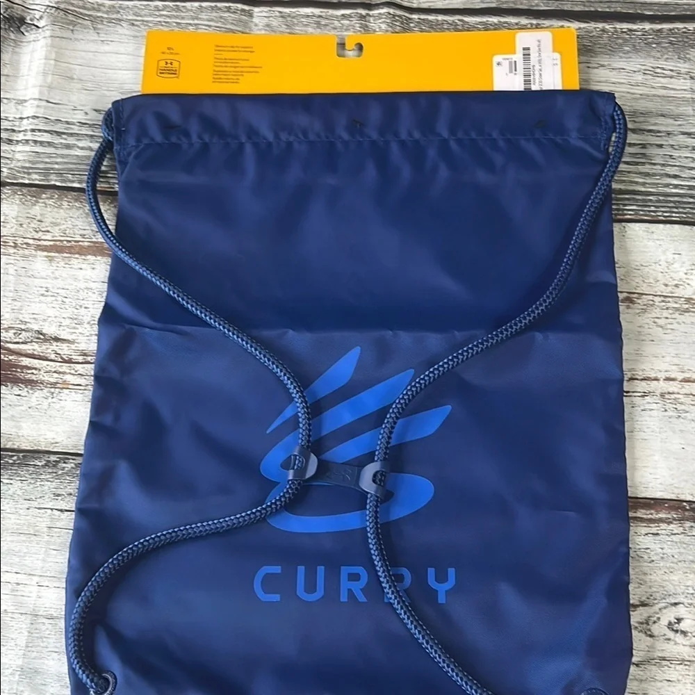 Under Armour Curry SC40 Ozsee Drawstring Backpack Bag | Blue | NWT